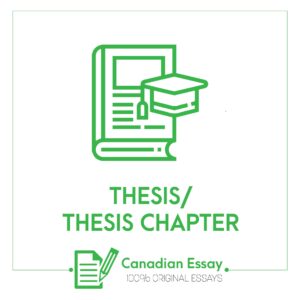 Canadian Essay Thesis Chapter